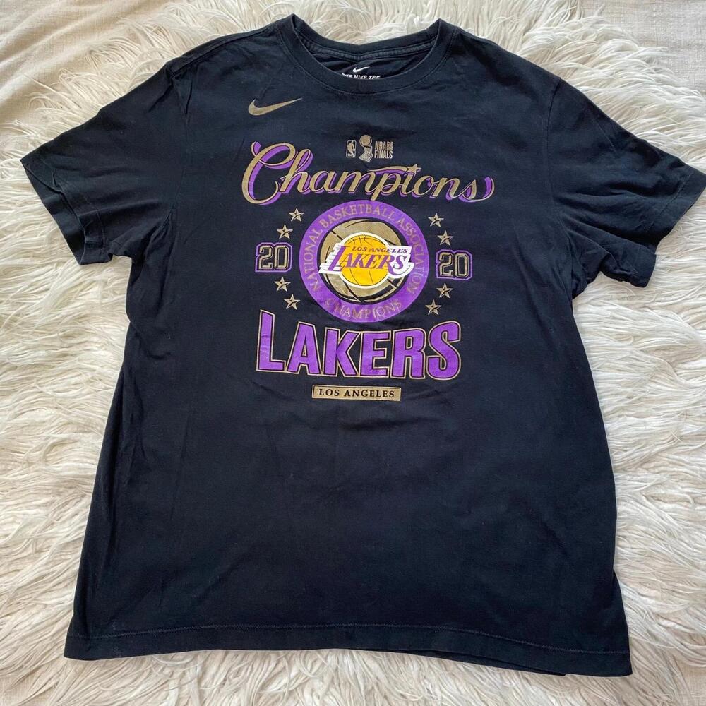 Los Angeles Lakers Nba Finals Champions Basketball T-Shirt Mens Medium